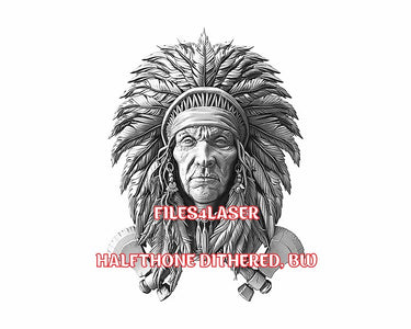 Native american 3d illusion & laser-ready files - 3DWave.us